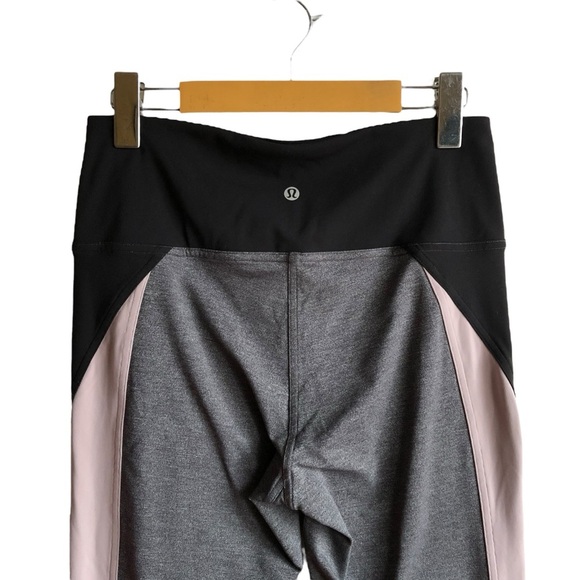 Lululemon Get Going Train Tight *28" Size 8 Heathered Black / Smoky Blush - Picture 5 of 10